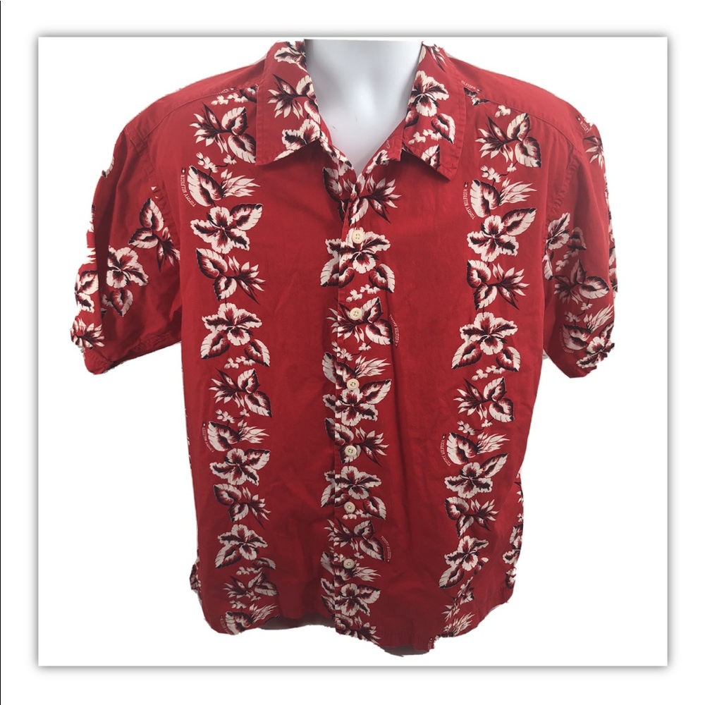 Vintage Men’s Tommy Hilfiger aloha camp shirt L